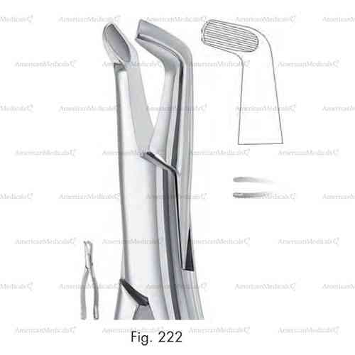 extracting forceps, american pattern - figure 222