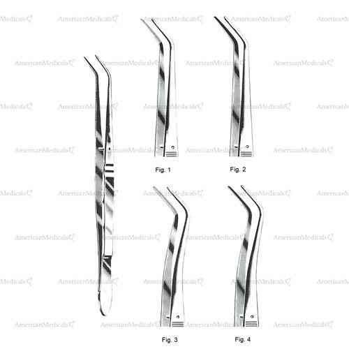 flagg dental tweezers without grip - 16 cm (6 1/4")