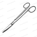 steristat sterile disposable mayo dissecting scissors curved stainless steel