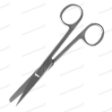 steristat disposable sterile sharp blunt scissors straight stainless steel
