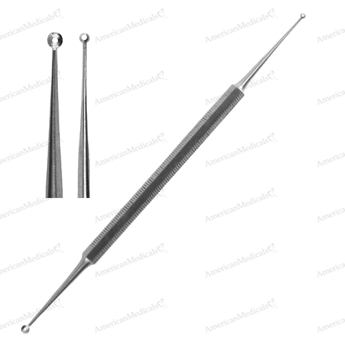 steristat sterile disposable double ended nail curette with holes stainless steel