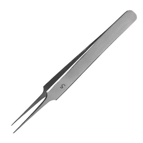steristat sterile disposable jeweler forceps super fine straight stainless steel