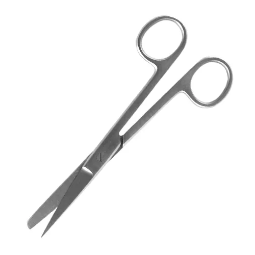 steristat disposable sterile sharp blunt scissors straight stainless steel