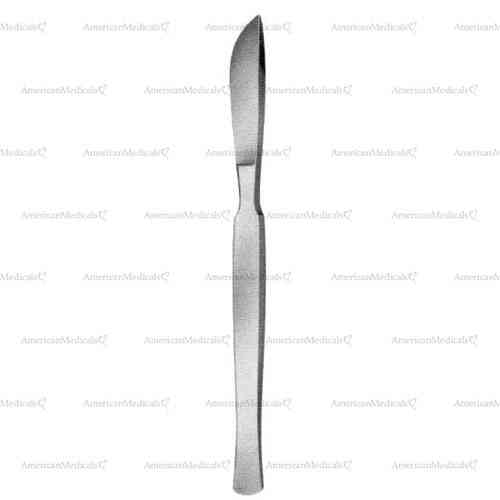 langenbeck resection knife with solid handle - blade 6.5 cm (2 5/8")