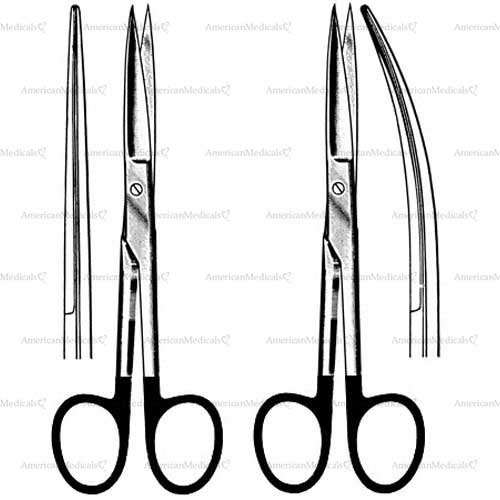 deaver supercut operating scissors - sharp/sharp