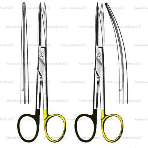 deaver supercut operating scissors with tc cutting edges - sharp/sharp