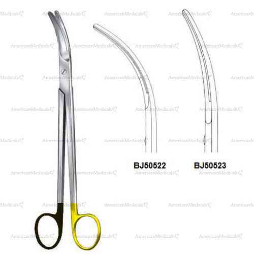 parametrium supercut vascular scissors with tc cutting edges
