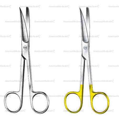 operating scissors - blunt/sharp, curved