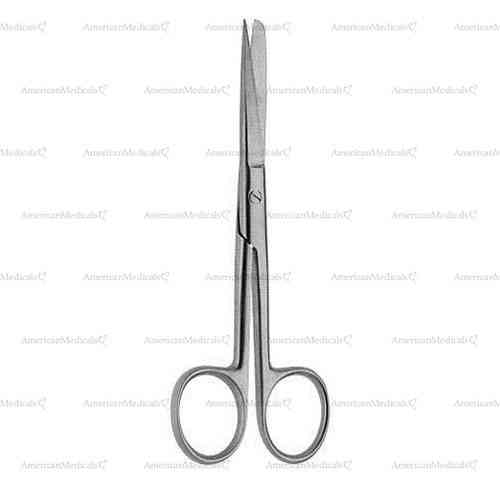 operating scissors - delicate, sharp/blunt, straight, 12 cm (4 3/4")