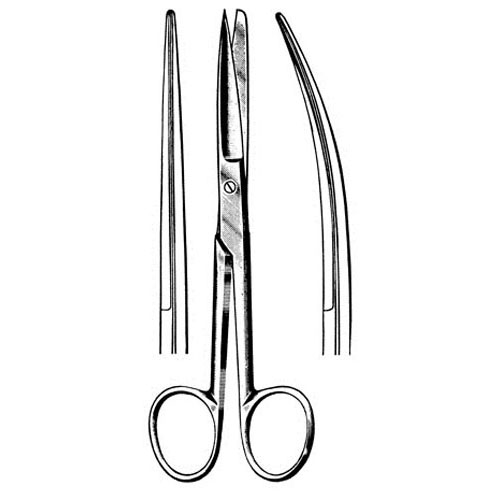 deaver operating scissors - blunt/sharp, 14 cm (5 1/2")