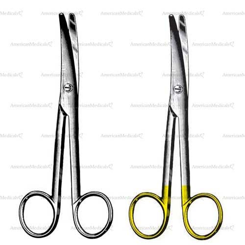 mayo-stille operating scissors - curved