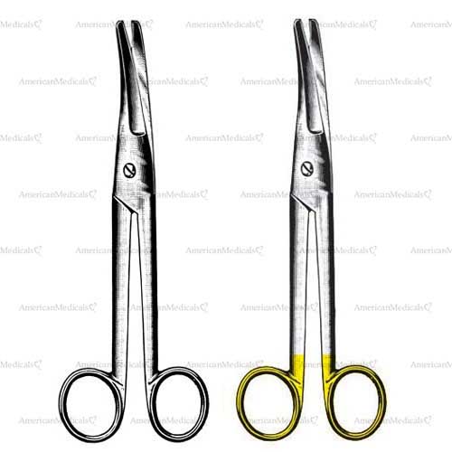 mayo-noble operating scissors - curved, 17 cm (6 3/4")