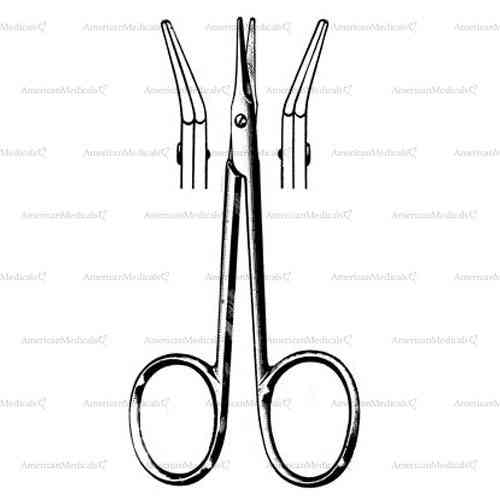 aebli ophthalmic & nasal scissors - 9 cm (3 1/2")