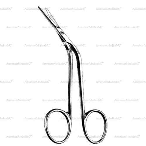 fomon ophthalmic & nasal scissors - curved, 14 cm (5 1/2")