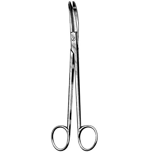 boettcher tungsten carbide tonsil and vascular scissors - 18 cm (7 1/8")