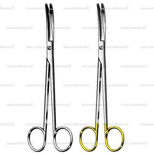 wertheim gynecological scissors - 22.5 cm (9")