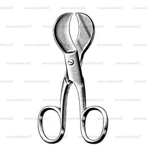 u.s.a. model umbilical cord scissors - 10.5 cm (4 1/8")