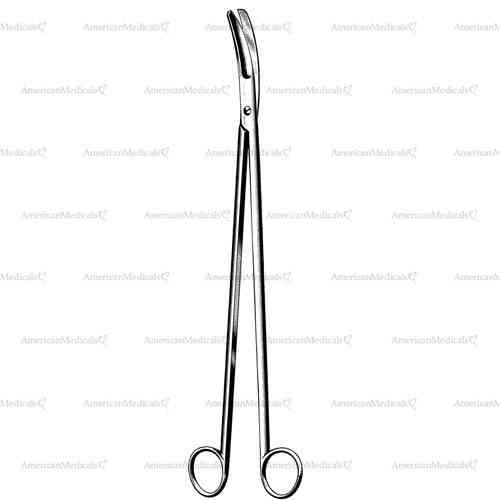 crafoord lung (thorax) scissors - 30 cm (11 7/8")