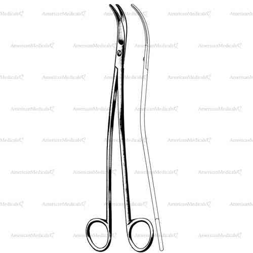 satinsky thorax scissors - curved, 24.5 cm (9 5/8")