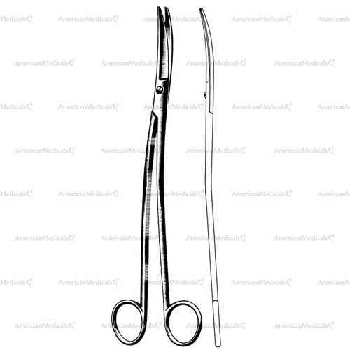 klinkenberg-loth thorax scissors - 23 cm (9 1/8")