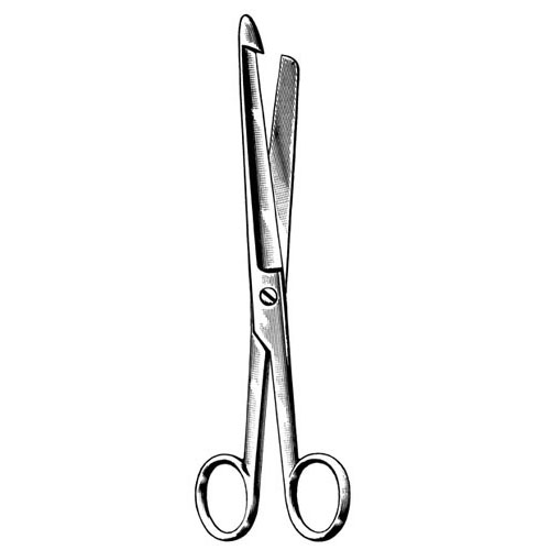 enterotomy scissors with hook tip - 21 cm (8 1/4")