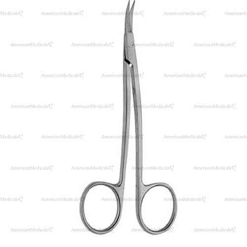 la grange gum operating scissors - smooth, s shaped, 11.5 cm (4 1/2")