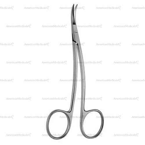 la grange gum operating scissors - serrated, s shaped, 11.5 cm (4 1/2")