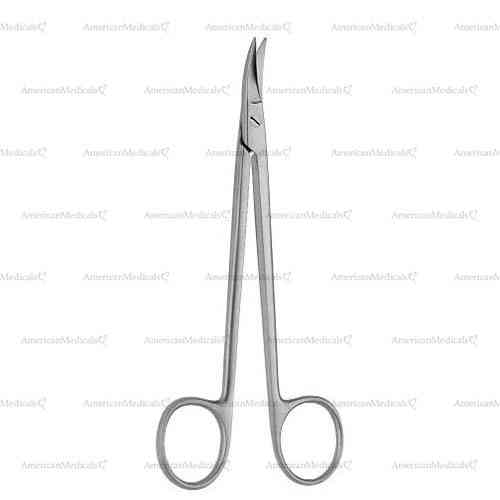 quinby gum operating scissors - 12 cm (4 3/4")