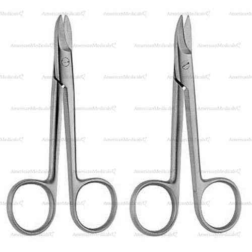 beebe wire and plate shears - sharp/sharp, 10.5 cm (4 1/8