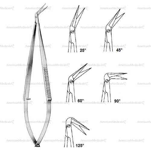 vascular micro scissors - sharp (varying degrees)