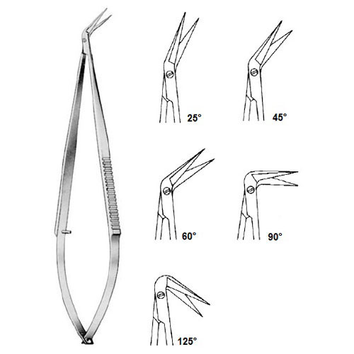 vascular micro scissors - sharp (varying degrees)