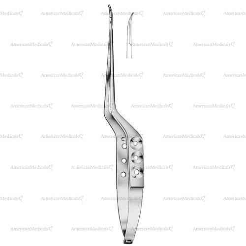 yasargil ophthalmic & micro scissors - bent upwards