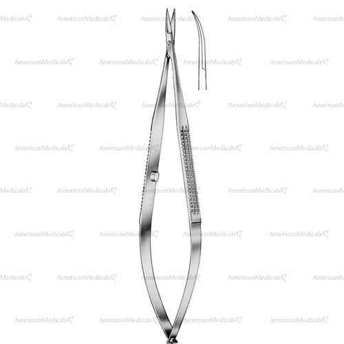 yasargil ophthalmic and micro scissors - curved, thin