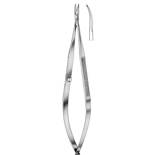 yasargil ophthalmic and micro scissors - curved, thin