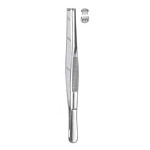 thumb and tissue forceps - 3 x 4 teeth