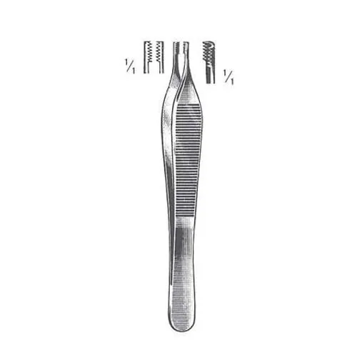adson brown tissue forceps - 7 x 7 teeth
