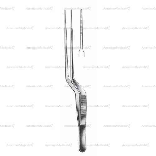 gerald forceps - serrated, bayonet