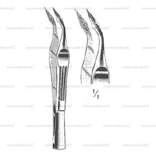 carmalt splinter forceps - curved