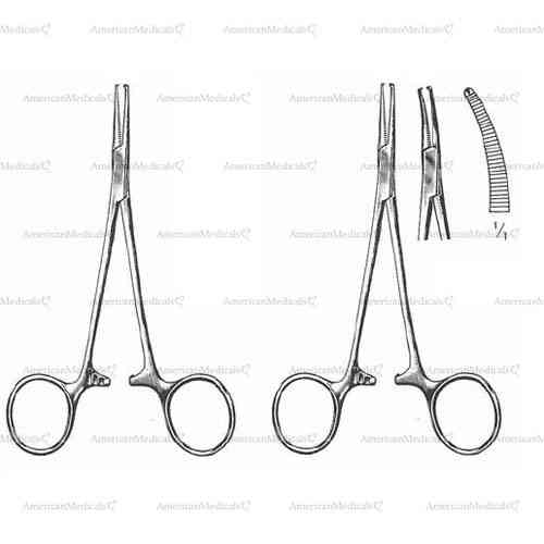 halsted-mosquito forceps 1 x 2 teeth
