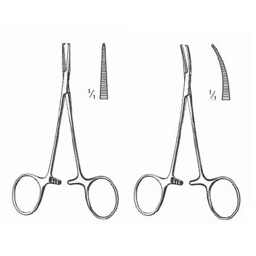 halsted-mosquito micro forceps 1 x 2 teeth