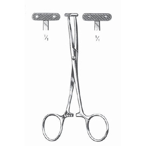 martel scalp flap forceps - 14 cm (5 1/2")