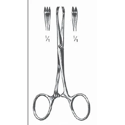 chaput hemostatic forceps with 2 x 3 teeth
