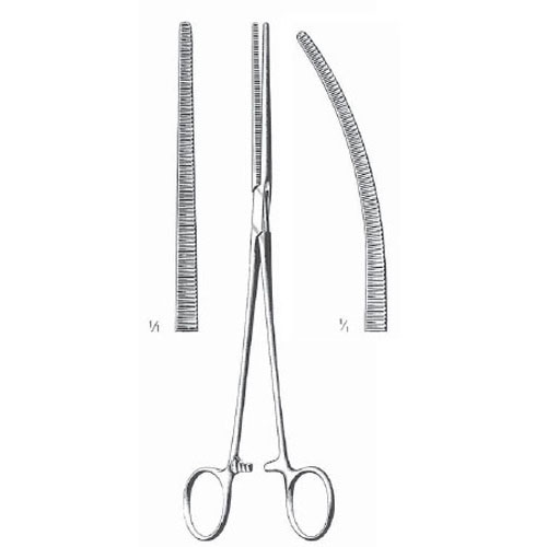 sarot bronchus clamp - 24 cm (9 3/8")