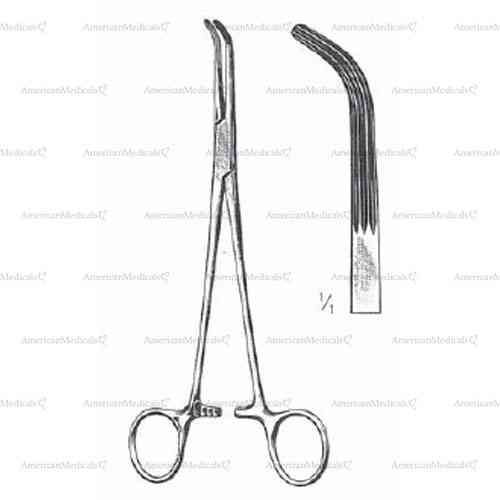 lahey gall duct forceps - 19 cm (7 1/2")