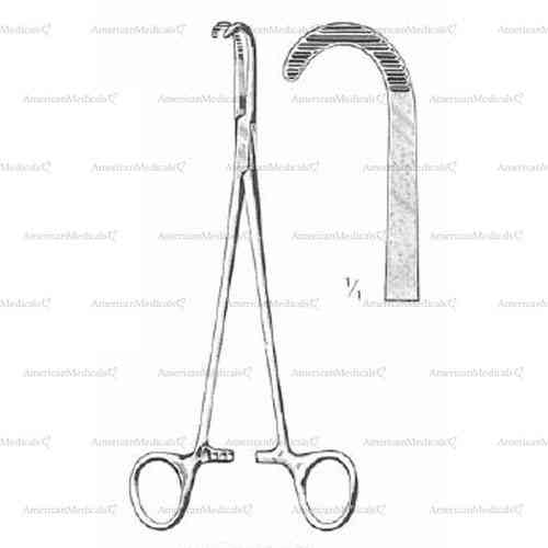 desjardins gall duct clamp, figure 503 - 21 cm (8 1/4")