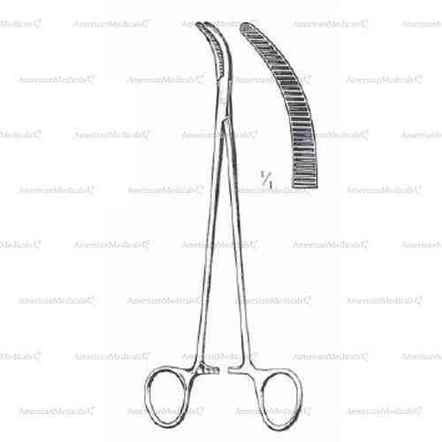desjardins gall duct clamp, figure 505 - 21 cm (8 1/4")