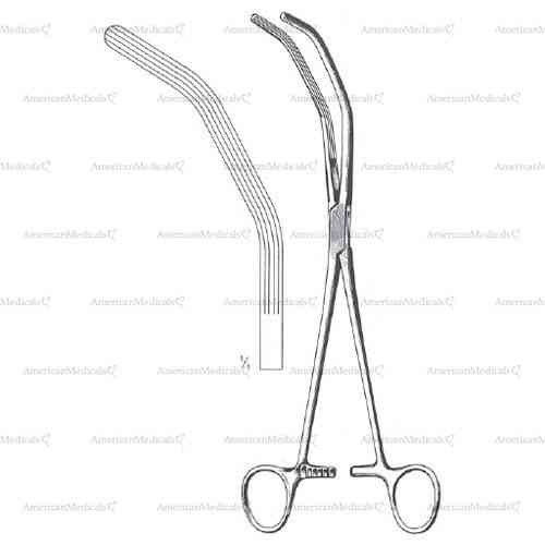 herrick kidney pedicle clamp - 23 cm (9 1/8")