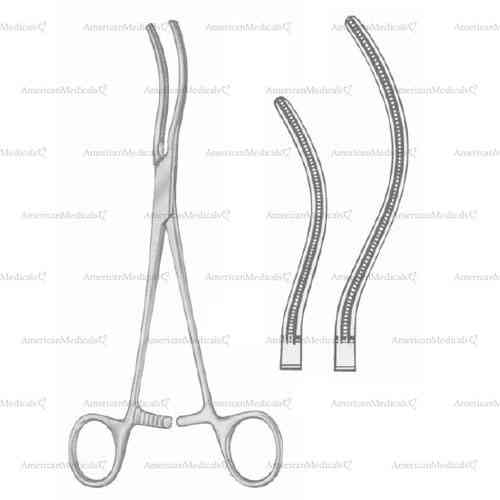 glover vascular clamp - spoon shaped