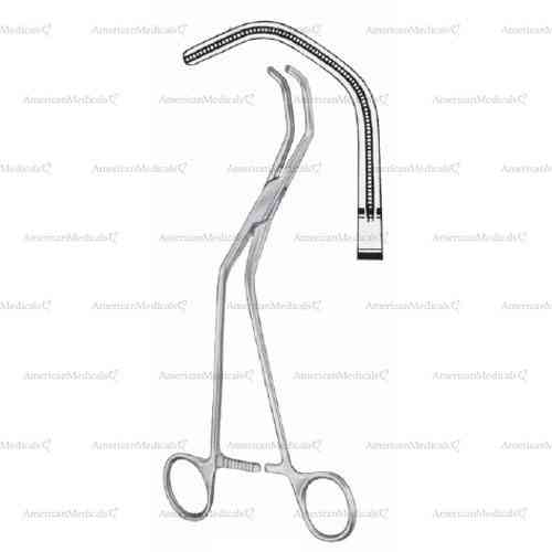 diethrich aortic clamp - 21 cm (8 1/4")