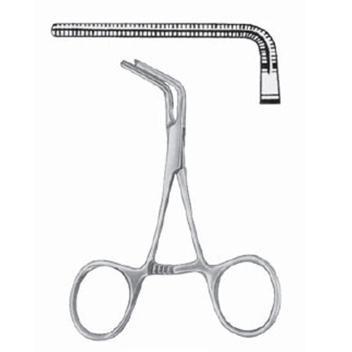 cooley ring bulldog clamp - 10.5 cm (4 1/8"), angled 90°